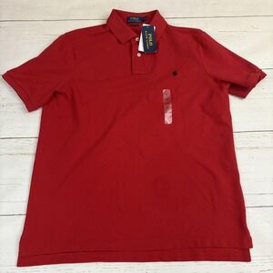 Polo Ralph Lauren Polo Shirt Mens M Red Classic Fit Embroidered Pony RL2000